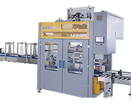 塑料桶自動(dòng)裝箱機(jī)，機(jī)油防凍液20升大桶人工裝箱太累了！